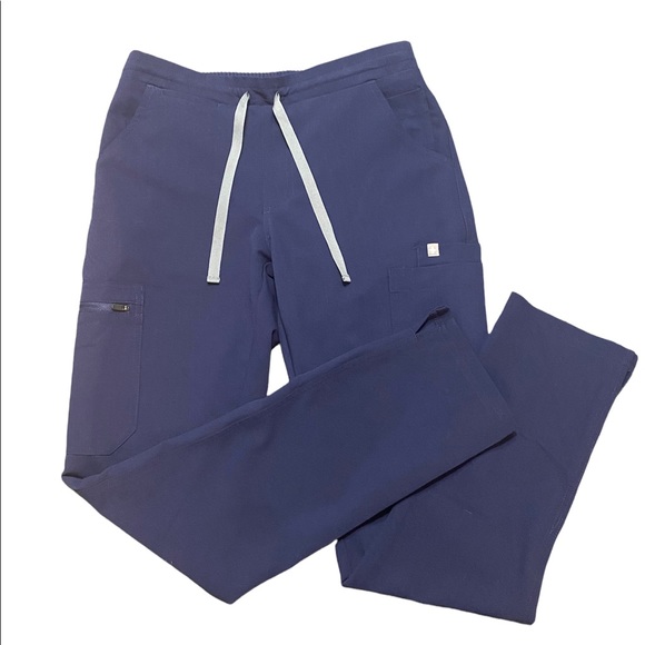 Figs Pants - FIGS- Yola Skinny Scrub Pants- NAVY BLUE XS